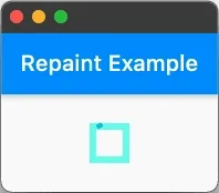After wrapping the spinner in a RepaintBoundary: only the spinner's own region repaints. The fix is one widget; the diagnosis was one toggle.